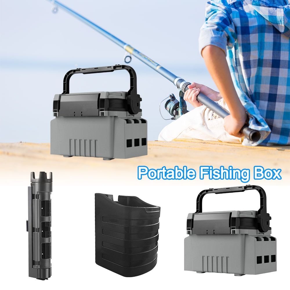 Fishing Kayak Crate - Boîte de pêche portable multifonctionnelle, grande